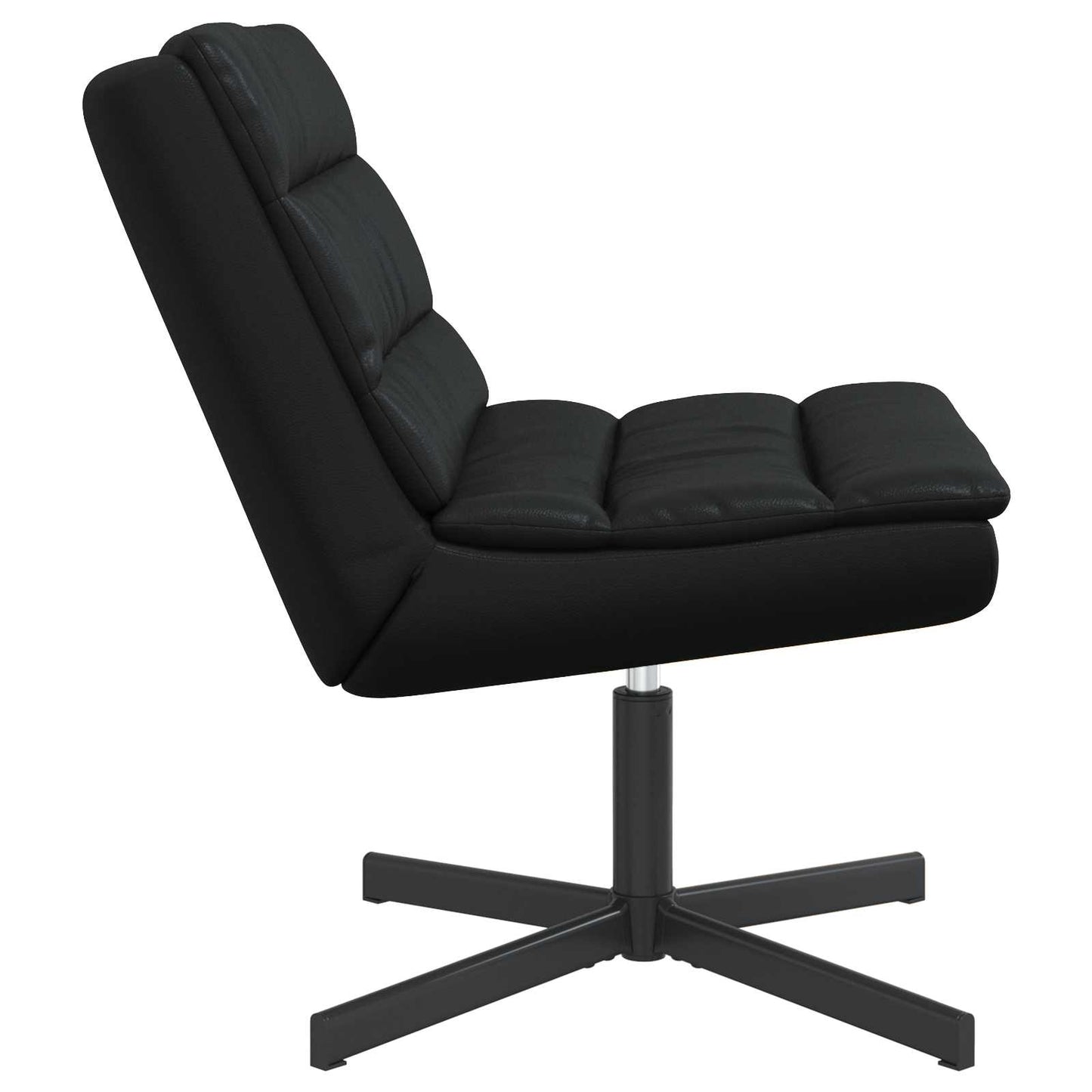 Sedia girevole Nero 63 x 75 x 76 cm PU Lucido