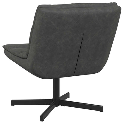 Sedia girevole Nero 63 x 75 x 76 cm PU Antico