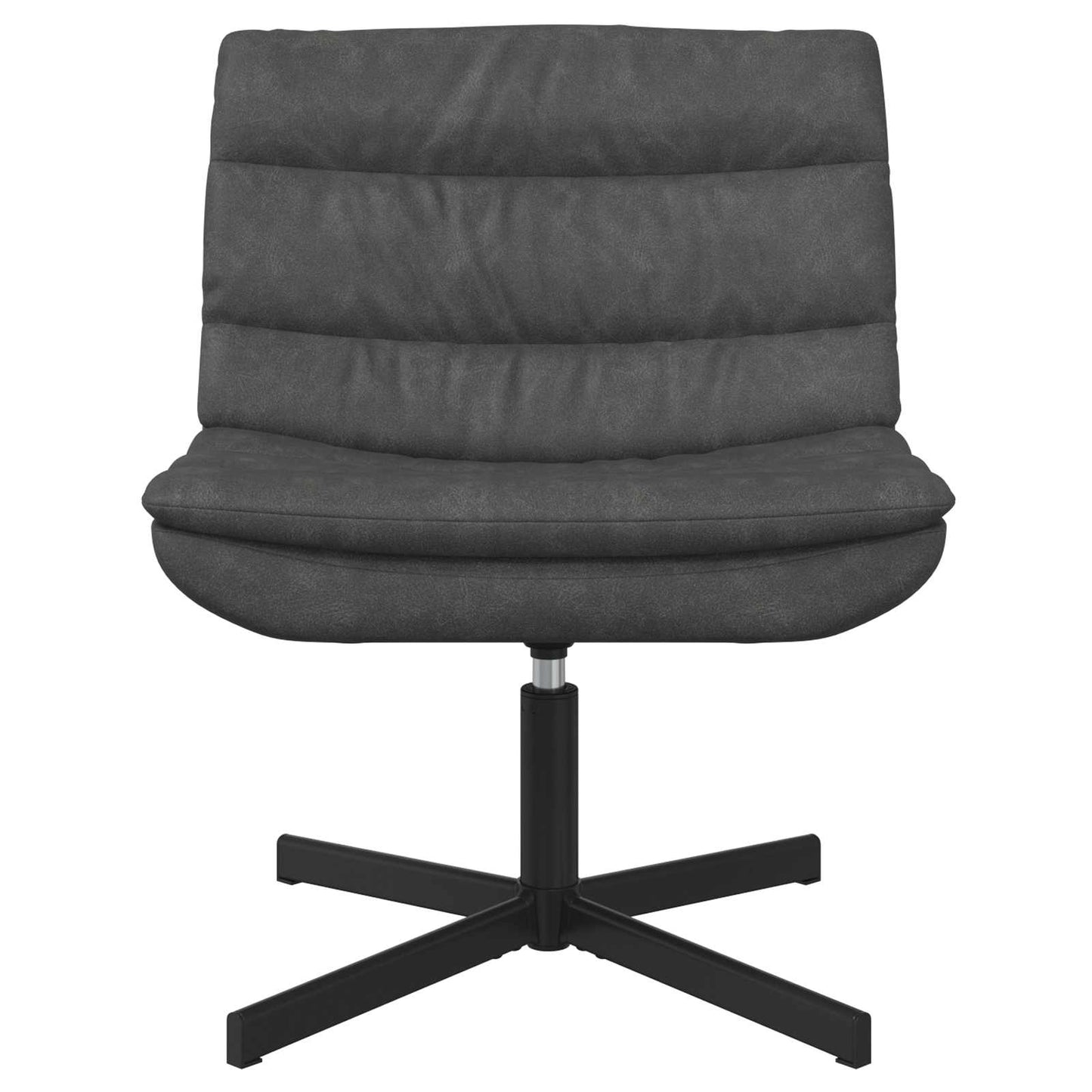 Sedia girevole Nero 63 x 75 x 76 cm PU Antico