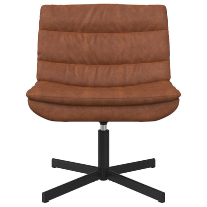 Sedia girevole Marrone 63 x 75 x 76 cm PU Antico