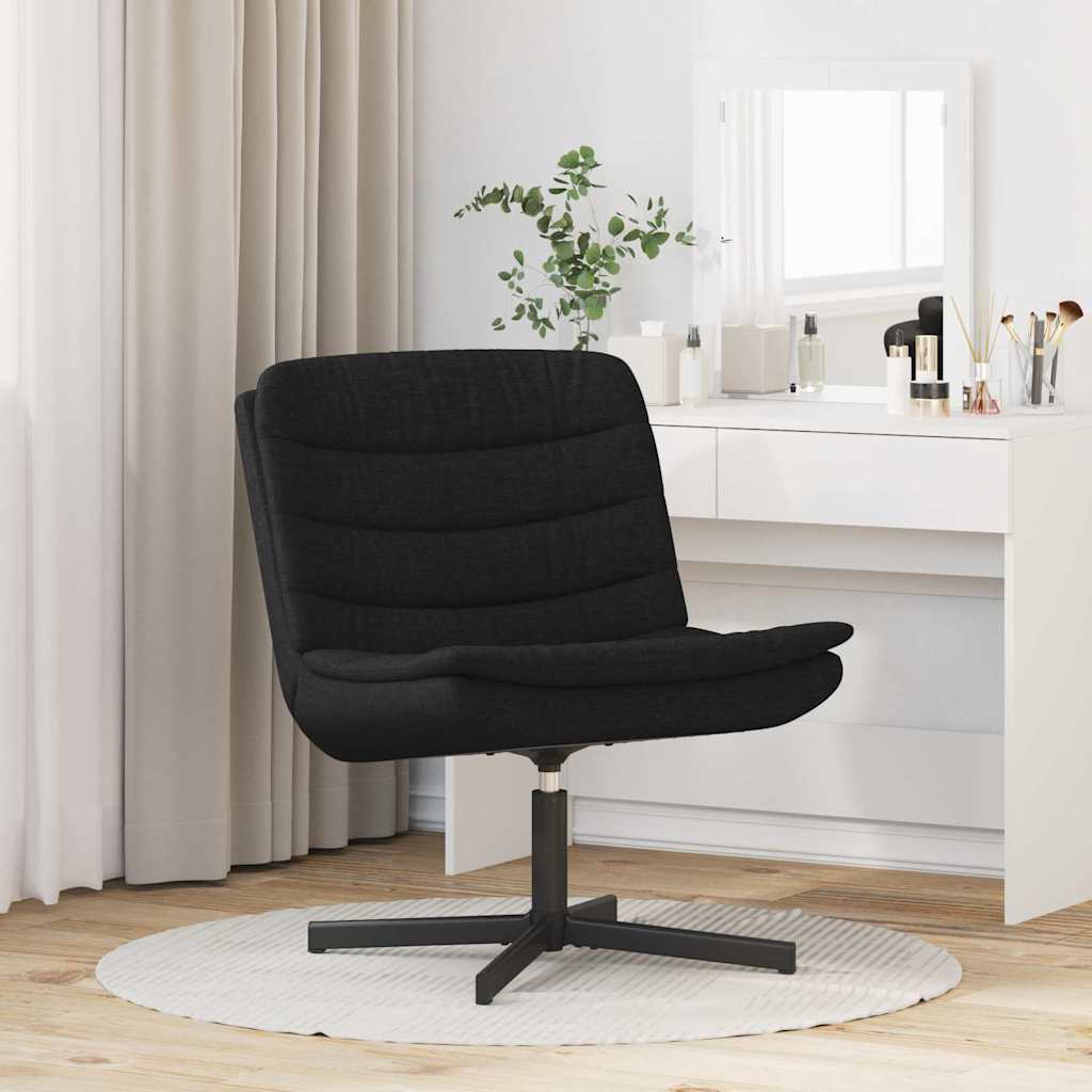 Sedia girevole Nero 63 x 75 x 76 cm Tessuto - homemem39