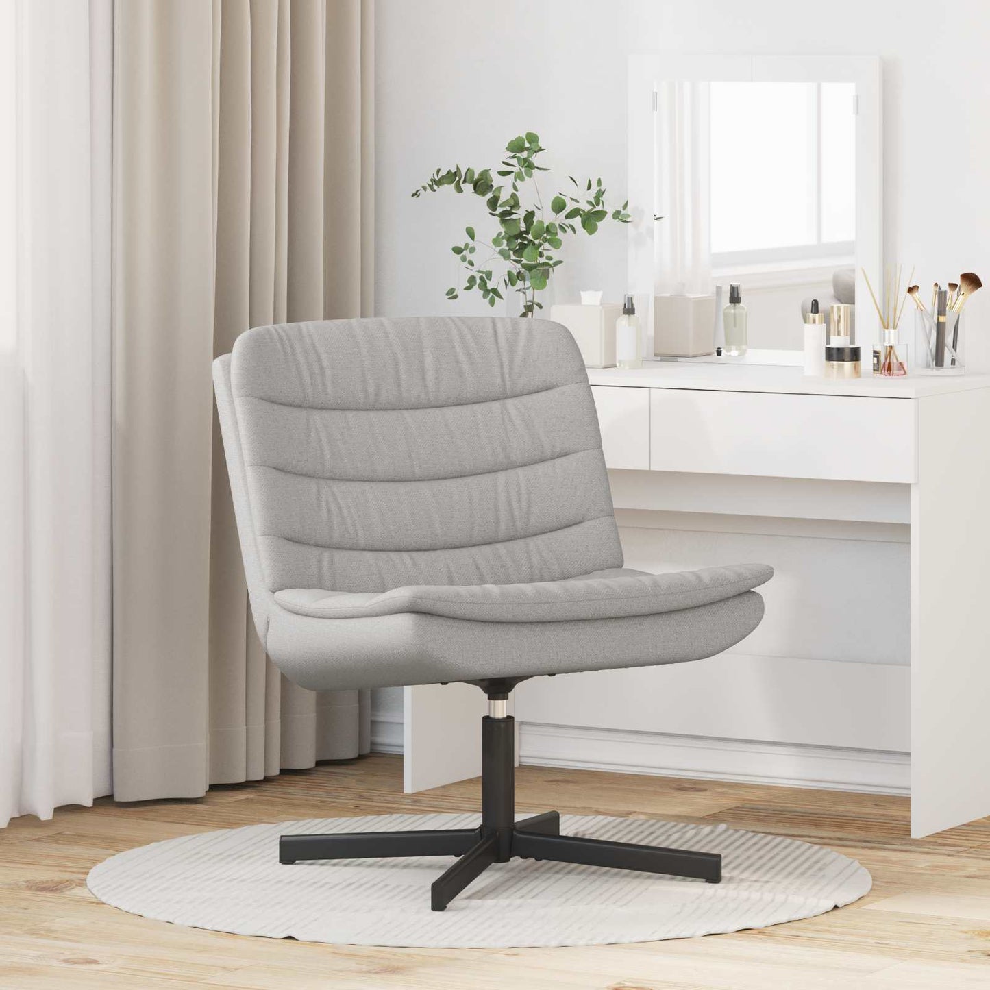 Sedia girevole Grigio Nuvola 63 x 75 x 76 cm Tessuto