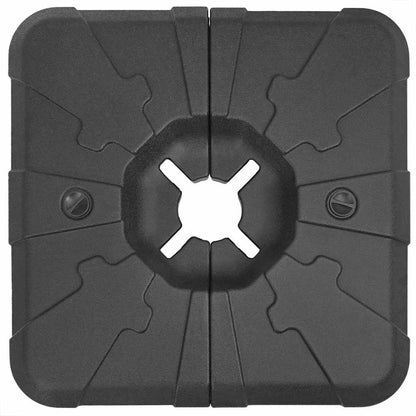 Base per Ombrellone a Braccio Nero 88,5 x 88,5 x 12 cm