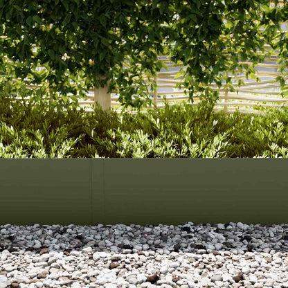 Bordura per Prato 30 pcs Verde oliva 100 x 0,05 x 30 cm | homemem39