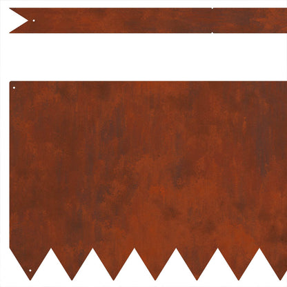 Bordura per Prato 30 pcs Ruggine 100 x 0,05 x 30 cm | homemem39