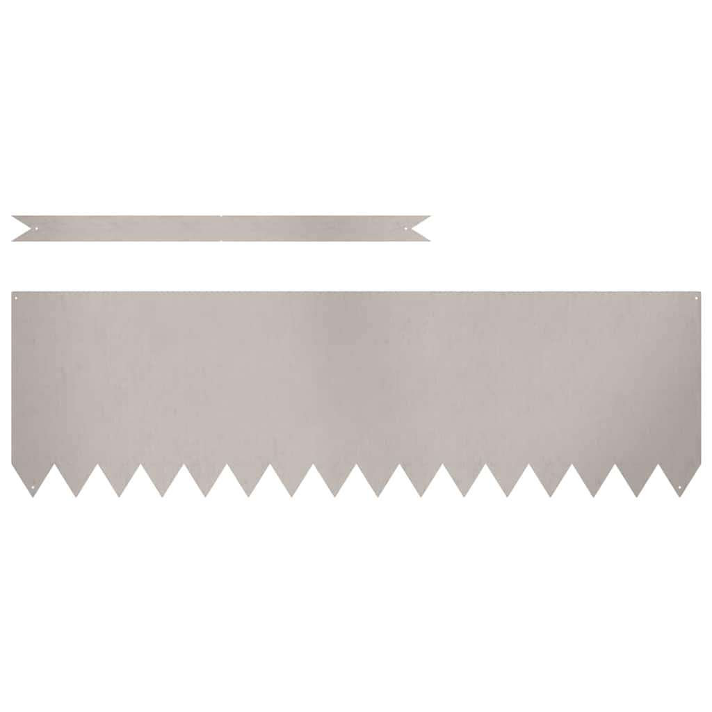 Bordura per Prato 30 pcs Marrone 100 x 0.05 x 20 cm