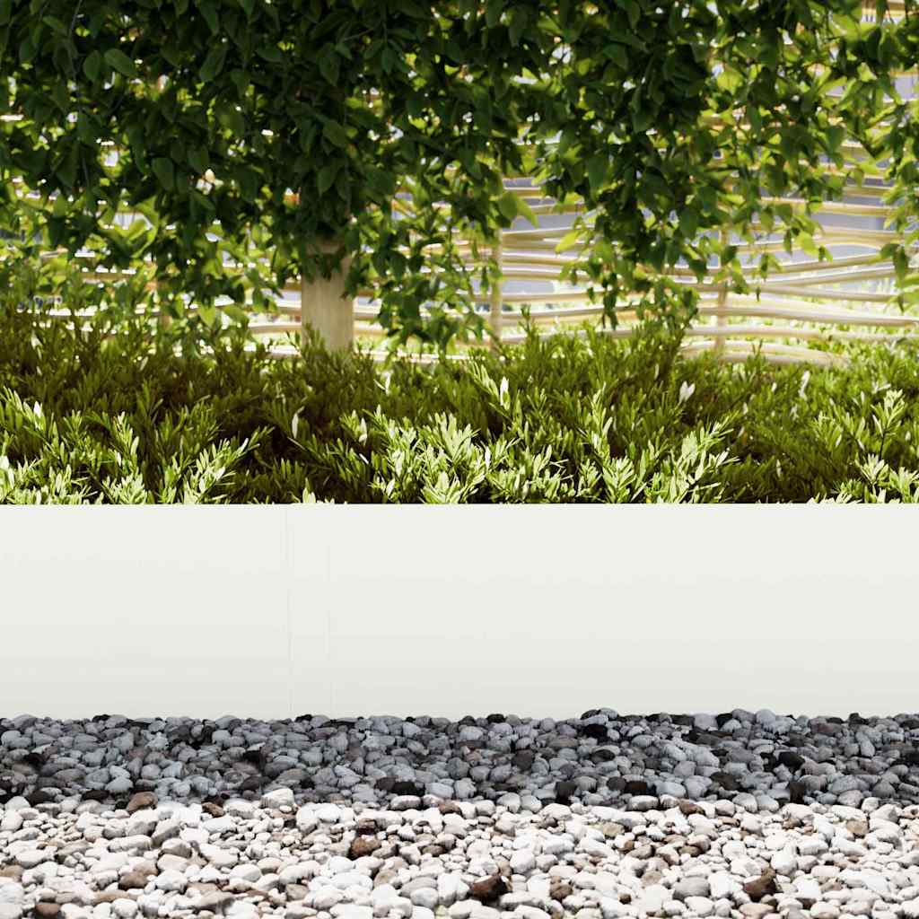Bordura per Prato 50 pcs Bianco 100 x 0,05 x 30 cm | homemem39