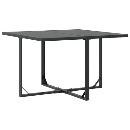 Set da Pranzo per Giardino 5 pcs Nero Acciaio | homemem39