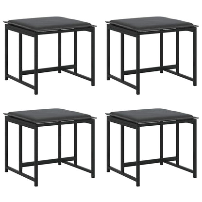 Set da Pranzo per Giardino 13 pcs Nero Acciaio | homemem39
