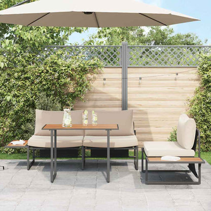 Set da Pranzo per Giardino 3 pcs Talpa Acciaio | homemem39