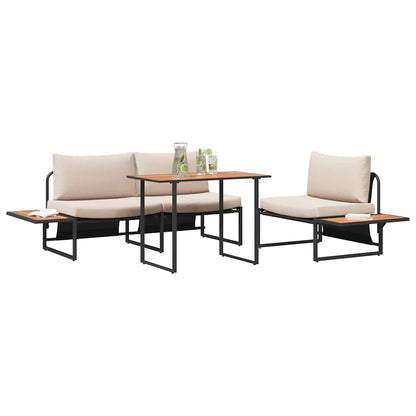 Set da Pranzo per Giardino 3 pcs Talpa Acciaio | homemem39
