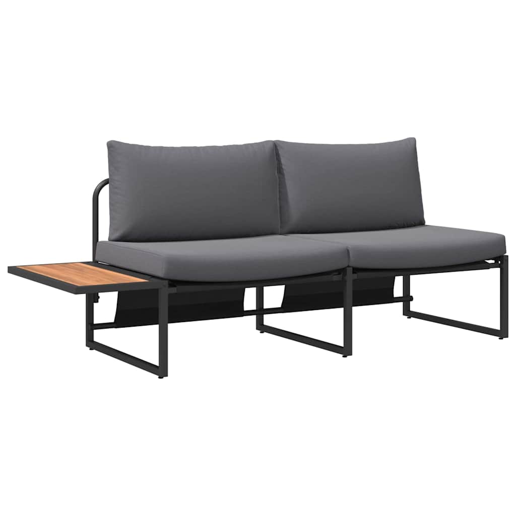 Set da Pranzo per Giardino 3 pcs Antracite Acciaio | homemem39
