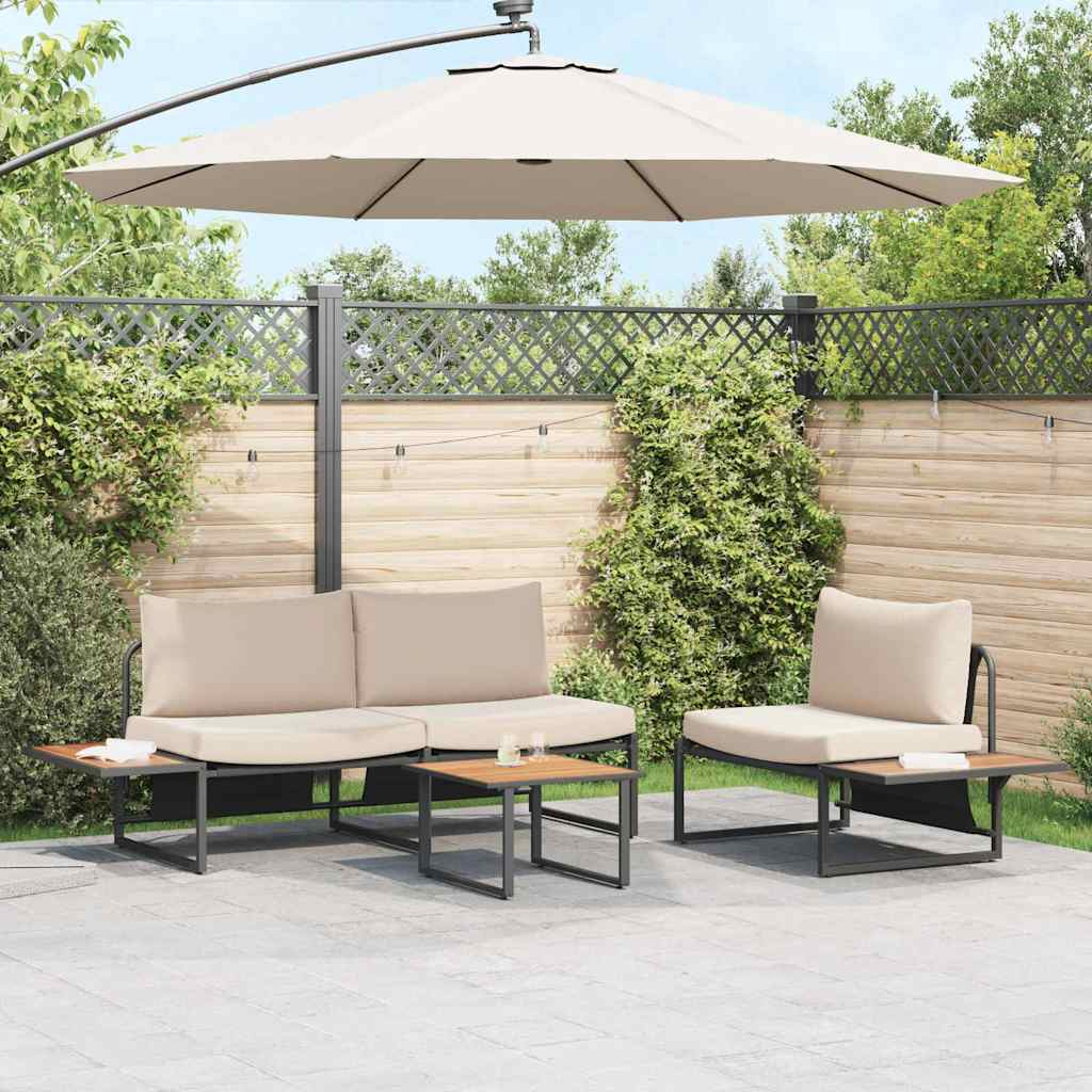 Set da Pranzo per Giardino 3 pcs Talpa Acciaio | homemem39