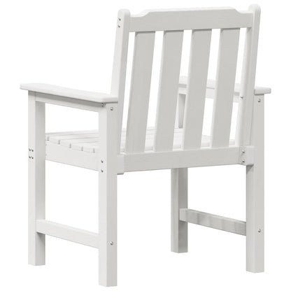 Sedia da Giardino 4 pcs Bianco 65.5 x 59 x 88 cm Polietilene