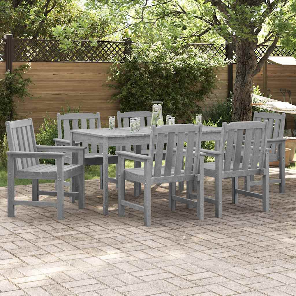 Sedia da Giardino 6 pcs Grigio chiaro 65.5 x 59 x 88 cm