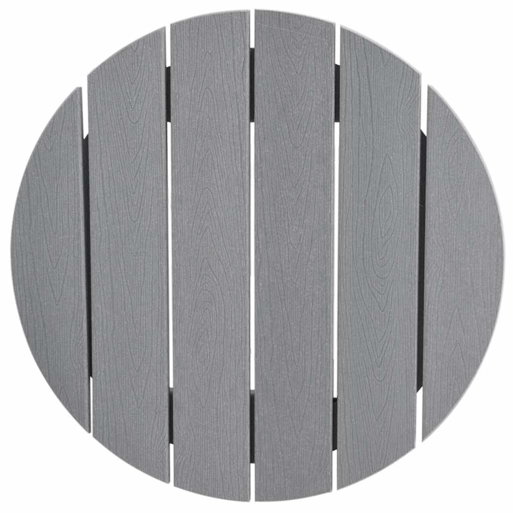 Set Bar da Giardino 3 pcs Grigio chiaro HDPE | homemem39