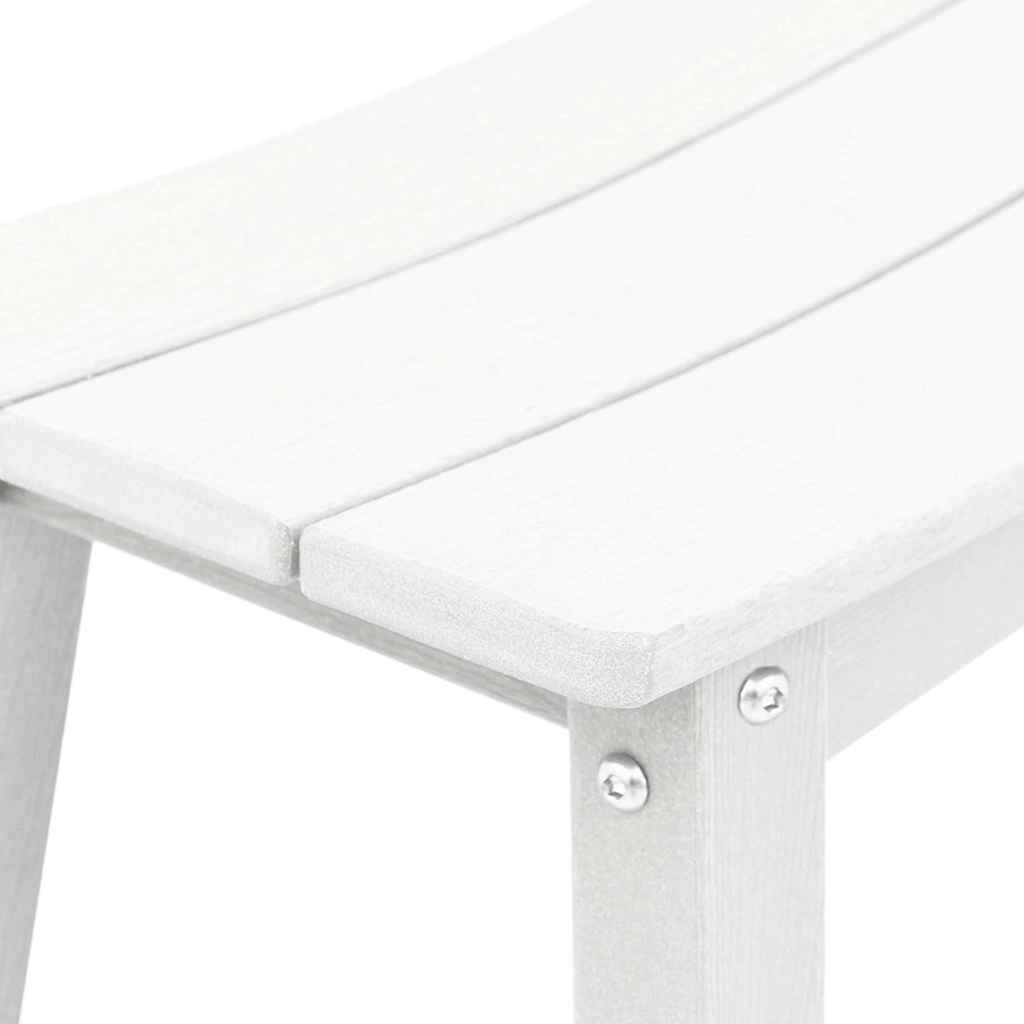 Set Bar da Giardino 4 pcs Bianco HDPE | homemem39