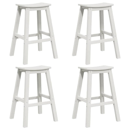 Set Bar da Giardino 4 pcs Bianco HDPE | homemem39