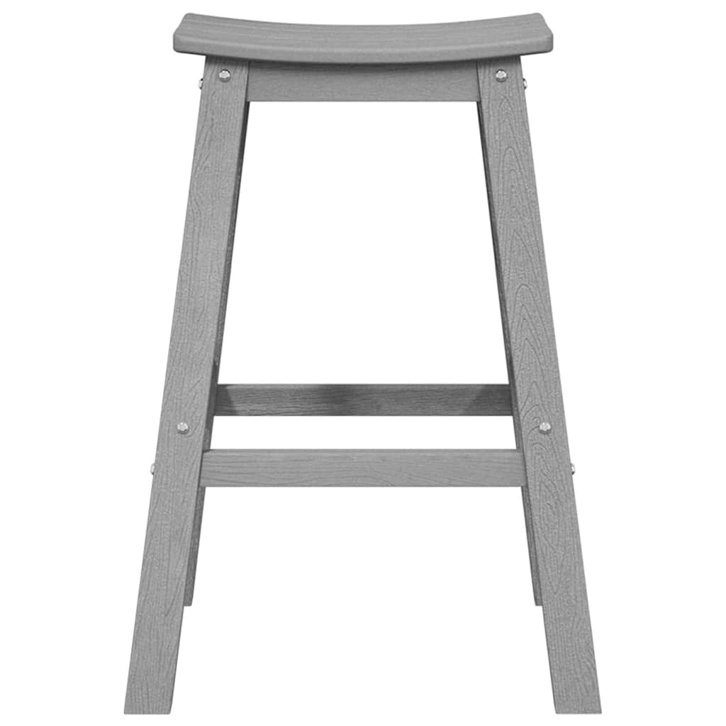 Set Bar da Giardino 4 pcs Grigio chiaro HDPE | homemem39