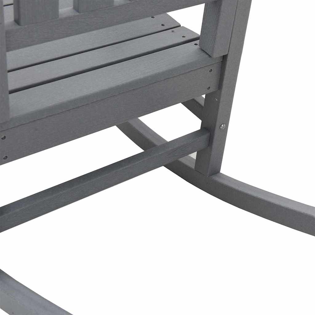 Sedia a dondolo 2 pcs Grigio chiaro 92 x 70 x 108 cm | homemem39