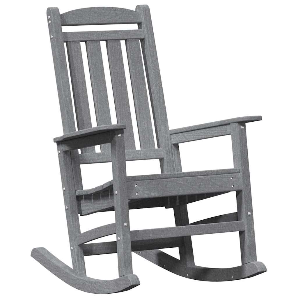 Sedia a dondolo 2 pcs Grigio chiaro 92 x 70 x 108 cm | homemem39