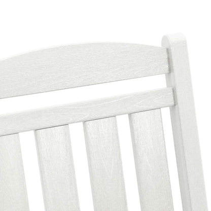 Sedia a dondolo 3 pcs Bianco Polietilene