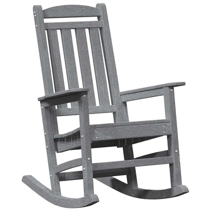 Sedia a dondolo 3 pcs Grigio chiaro Polietilene | homemem39
