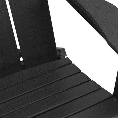 Sedia da Giardino 2 pcs Nero 80.5 x 74.5 x 92 cm Polietilene