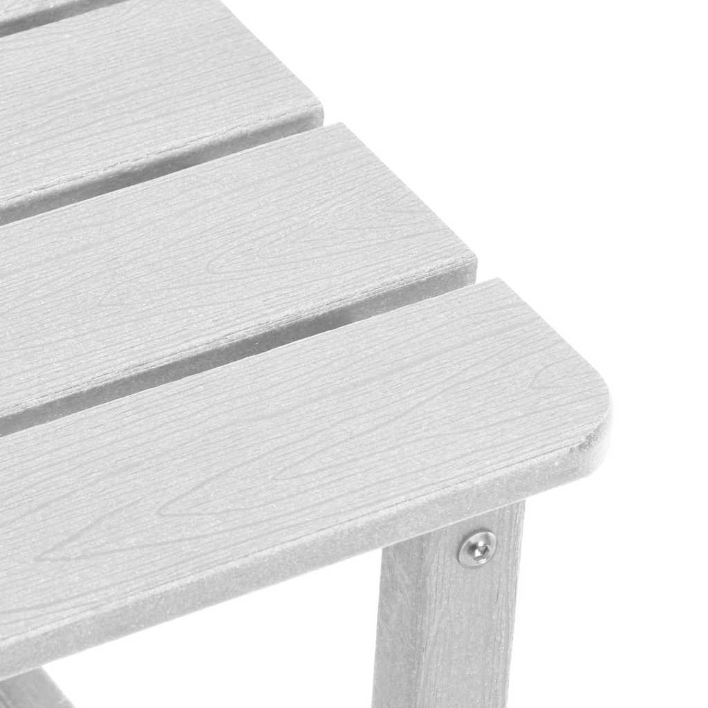 Sedia da Giardino 3 pcs Bianco 80.5 x 74.5 x 92 cm Polietilene