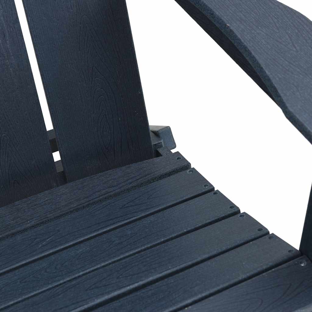 Sedia da Giardino 3 pcs Navy 80.5 x 74.5 x 92 cm Polietilene