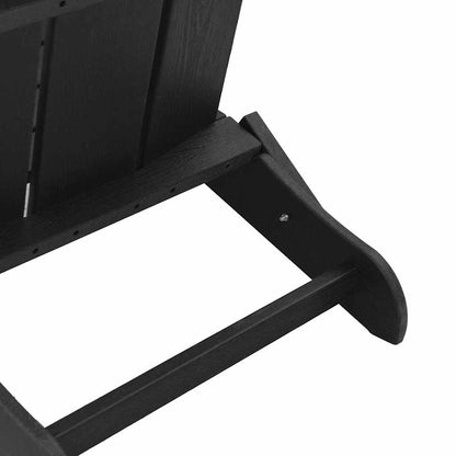 Sedia da Giardino 3 pcs Nero 80.5 x 74.5 x 92 cm Polietilene