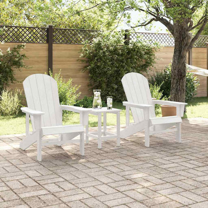 Sedia da Giardino 2 pcs Bianco 82 x 74 x 92 cm Polietilene