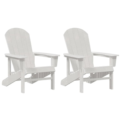 Sedia da Giardino 2 pcs Bianco 82 x 74 x 92 cm Polietilene