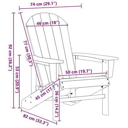 Sedia da Giardino 2 pcs Nero 82 x 74 x 92 cm Polietilene