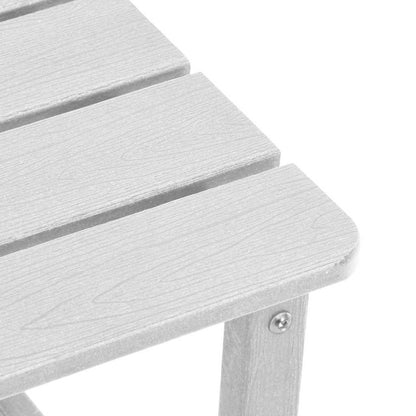 Sedia da Giardino 3 pcs Bianco Polietilene