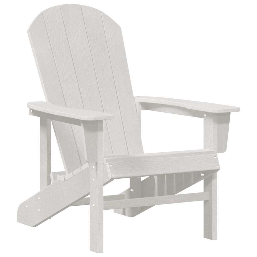 Sedia da Giardino 3 pcs Bianco Polietilene