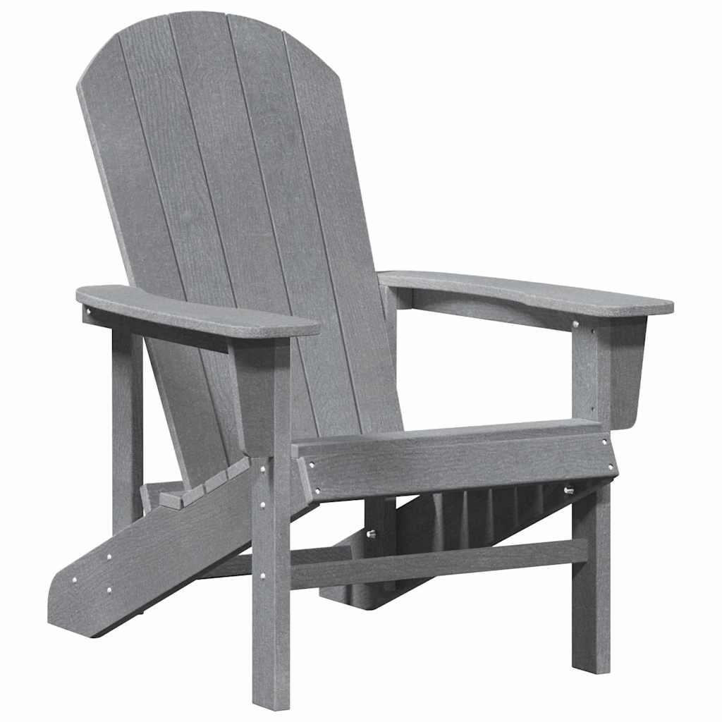 Sedia da Giardino 3 pcs Grigio chiaro Polietilene | homemem39