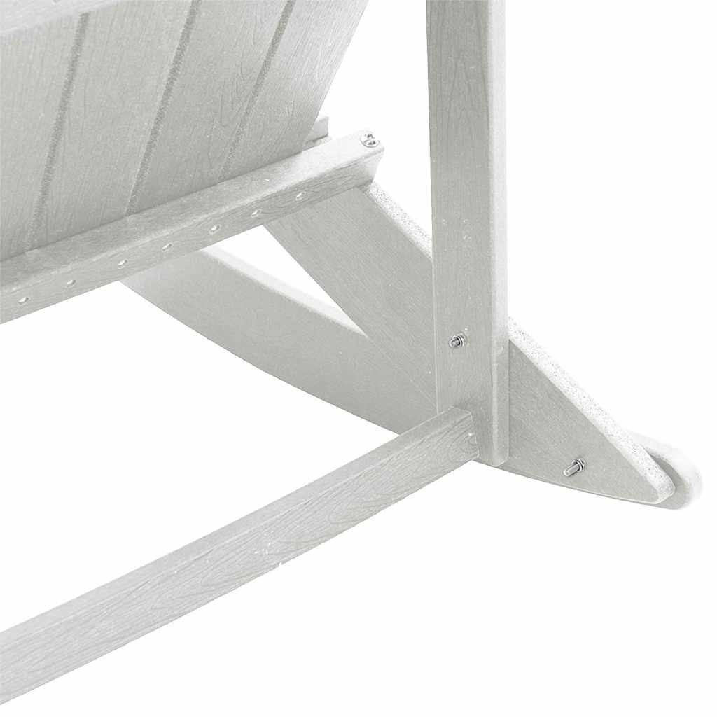 Sdraio Rocking Adirondack 2 pcs Bianco HDPE