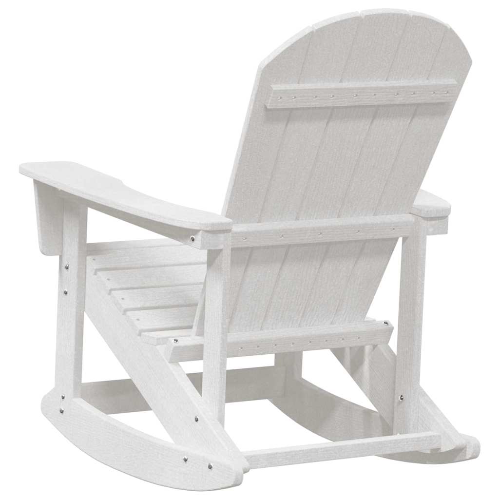 Sdraio Rocking Adirondack 2 pcs Bianco HDPE