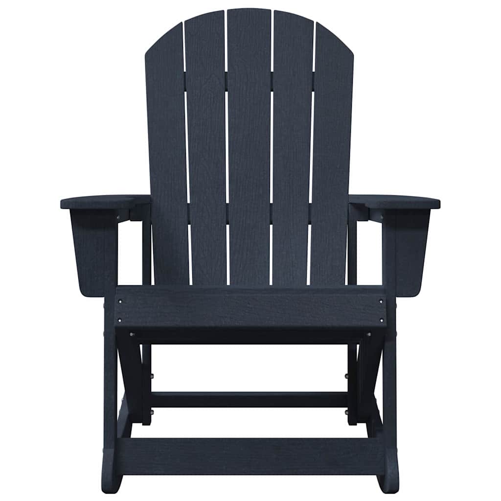 Sdraio Rocking Adirondack 2 pcs Blu navy HDPE