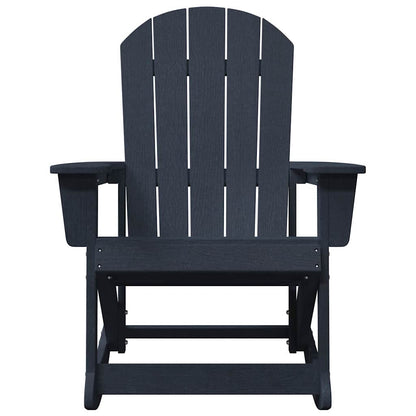Sdraio Rocking Adirondack 2 pcs Blu navy HDPE