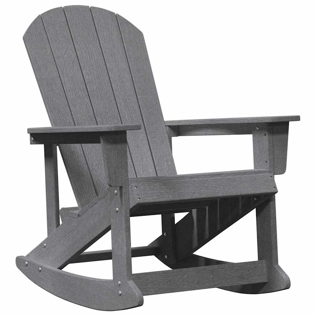 Sdraio Rocking Adirondack 2 pcs Grigio chiaro HDPE