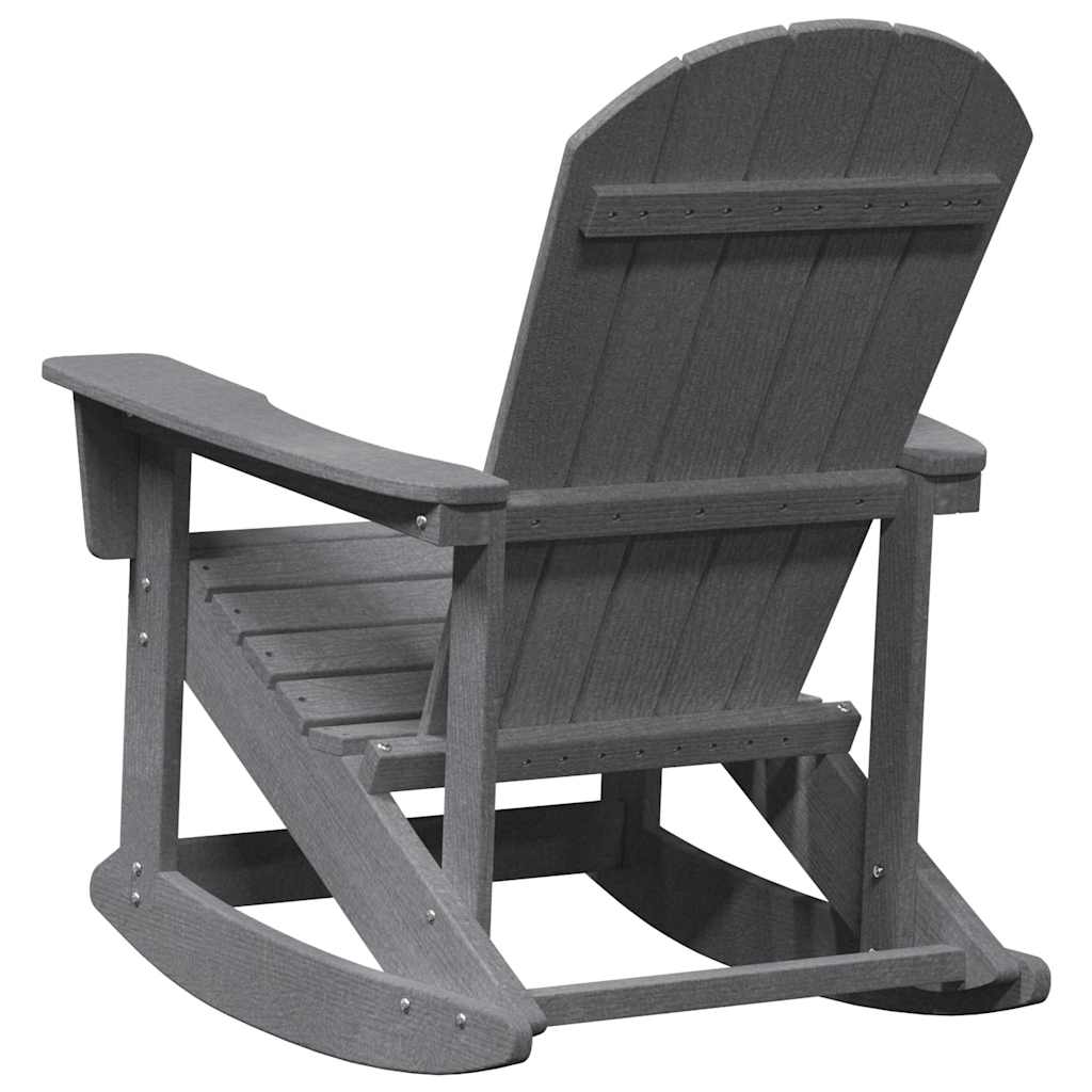 Sdraio Rocking Adirondack 2 pcs Grigio chiaro HDPE