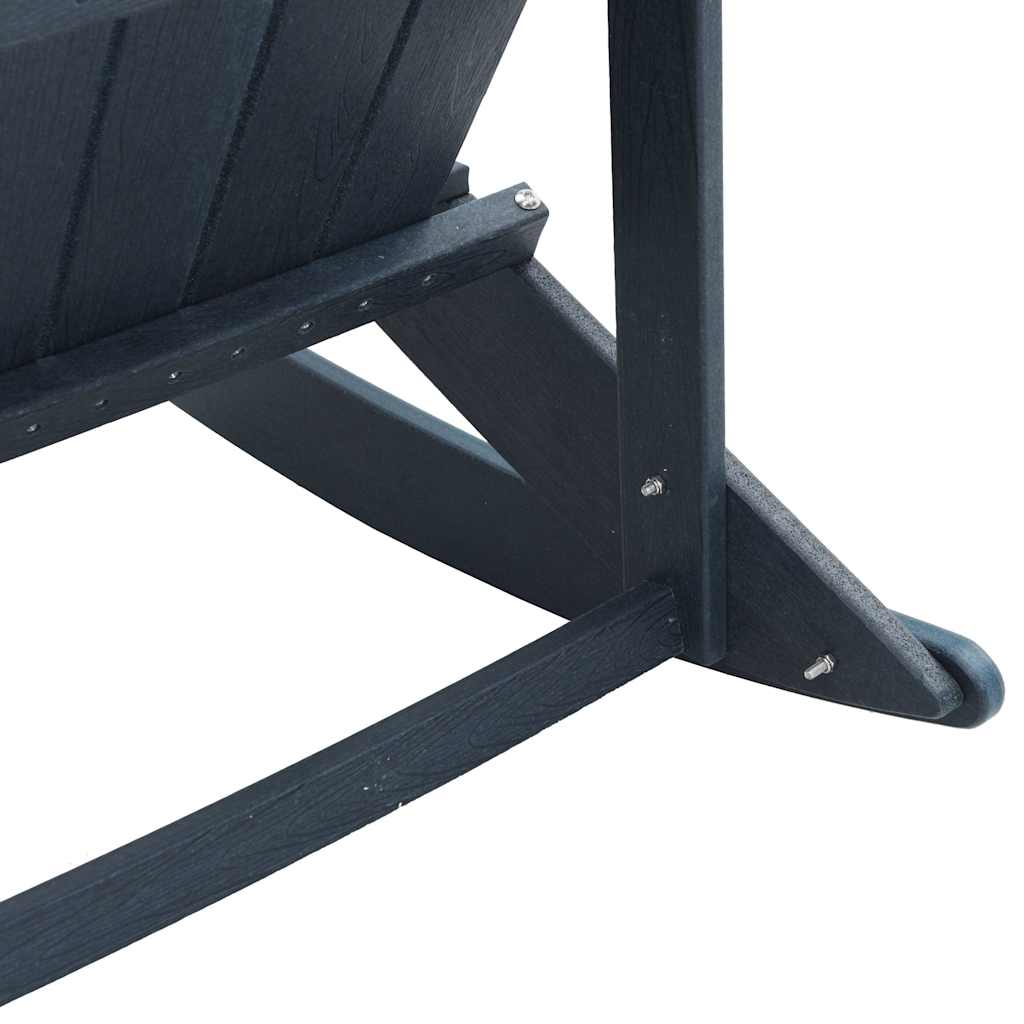 Set Lounge da Giardino 3 pcs Blu navy HDPE