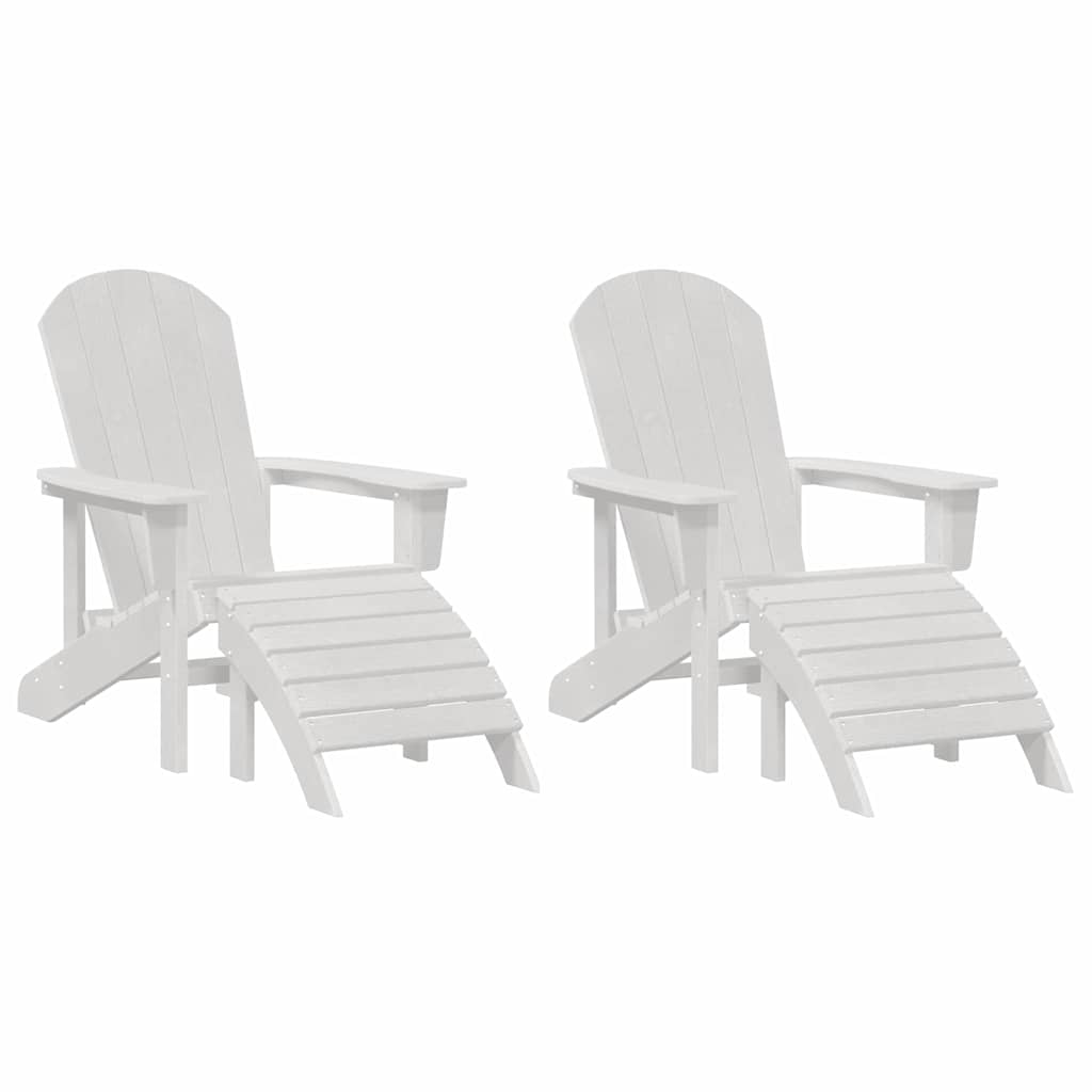 Sedia da Giardino 2 pcs Bianco 83 x 74 x 92 cm Polietilene