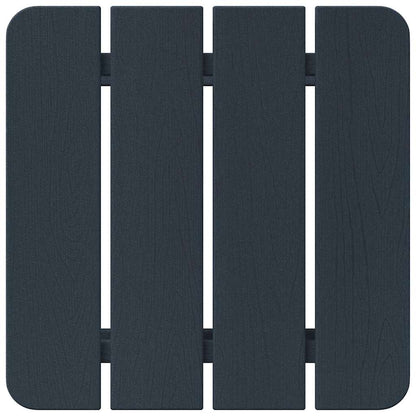 Sedia da Giardino 3 pcs Navy Polietilene