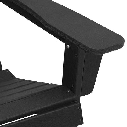 Sedia da Giardino 3 pcs Nero Polietilene