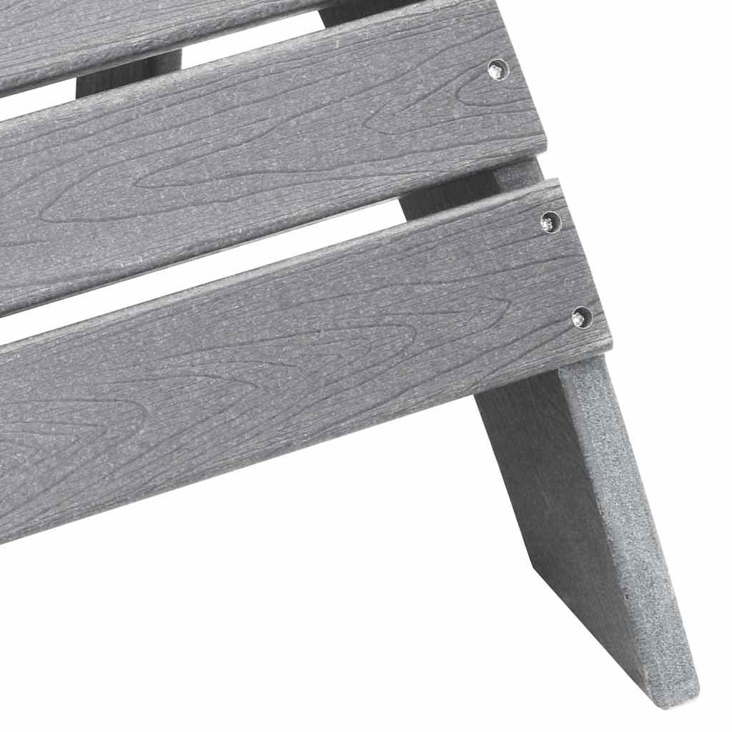 Sedia da Giardino 3 pcs Grigio chiaro Polietilene | homemem39
