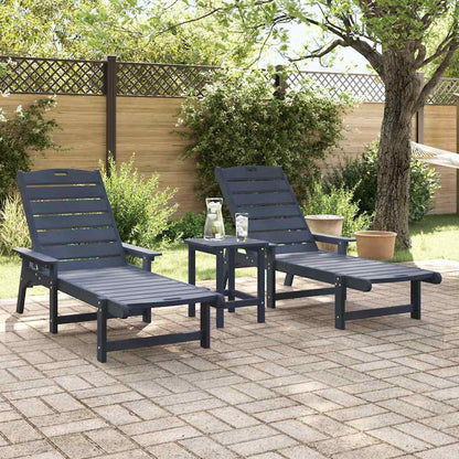 Mobili da lounge da giardino 2 pcs Navy 53 x 195.5 x 30cm