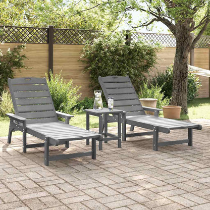 Mobili da lounge da giardino 2-persona 2 pcs Grigio chiaro
